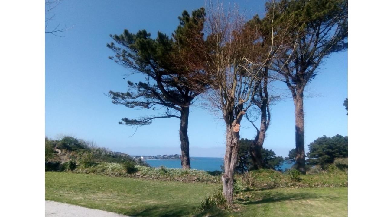 Les Hortensias Grande Tente Familiale Deux Chambres Et Sejour Vue Mer Sur Camping Nature Plestin-les-Grèves Екстериор снимка