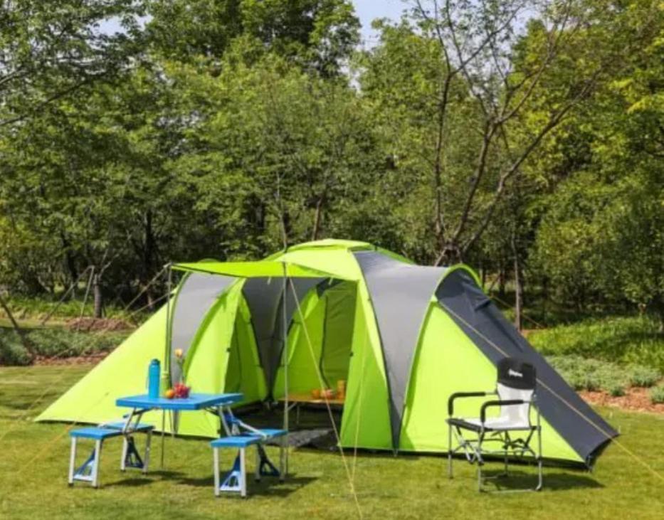 Les Hortensias Grande Tente Familiale Deux Chambres Et Sejour Vue Mer Sur Camping Nature Plestin-les-Grèves Екстериор снимка